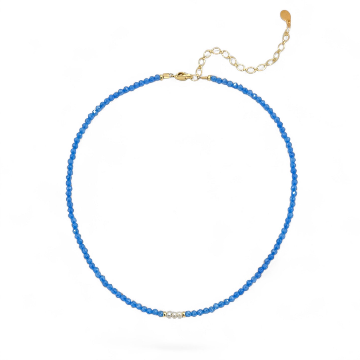 Baby Blue 14 k gold fill Choker