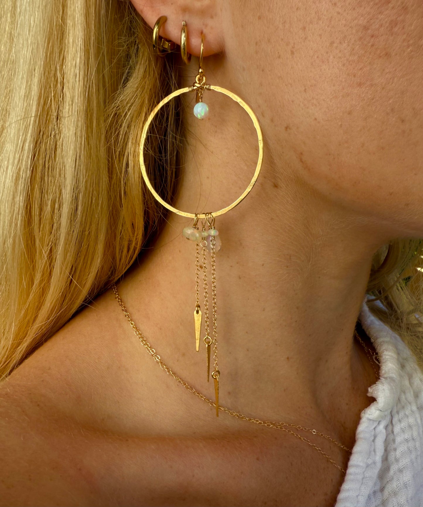 Ventana Opal Hoops
