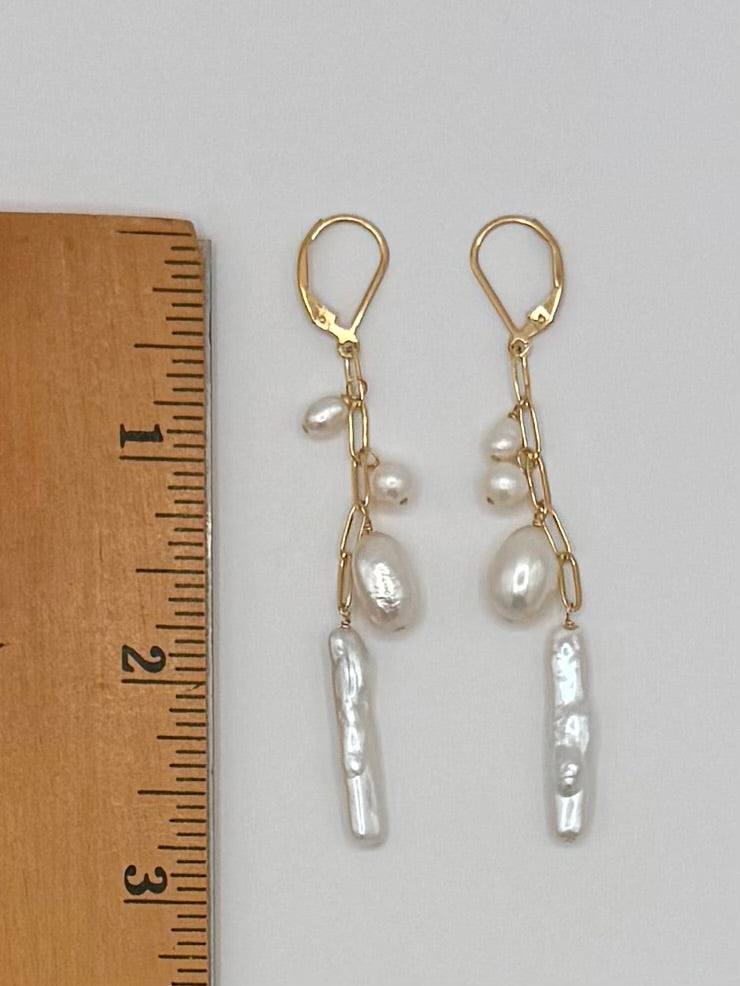 Boho Pearl Mix Earrings
