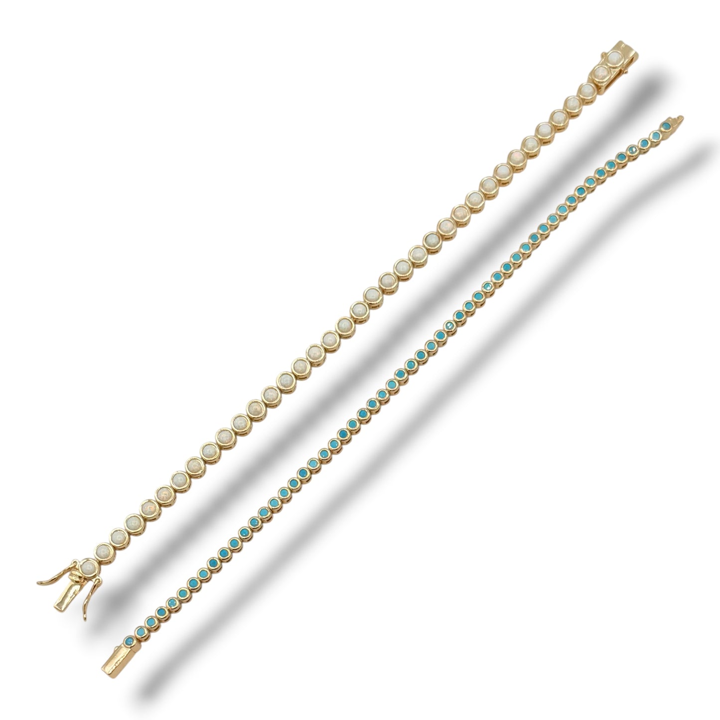 White Opal Tennis Bracelet