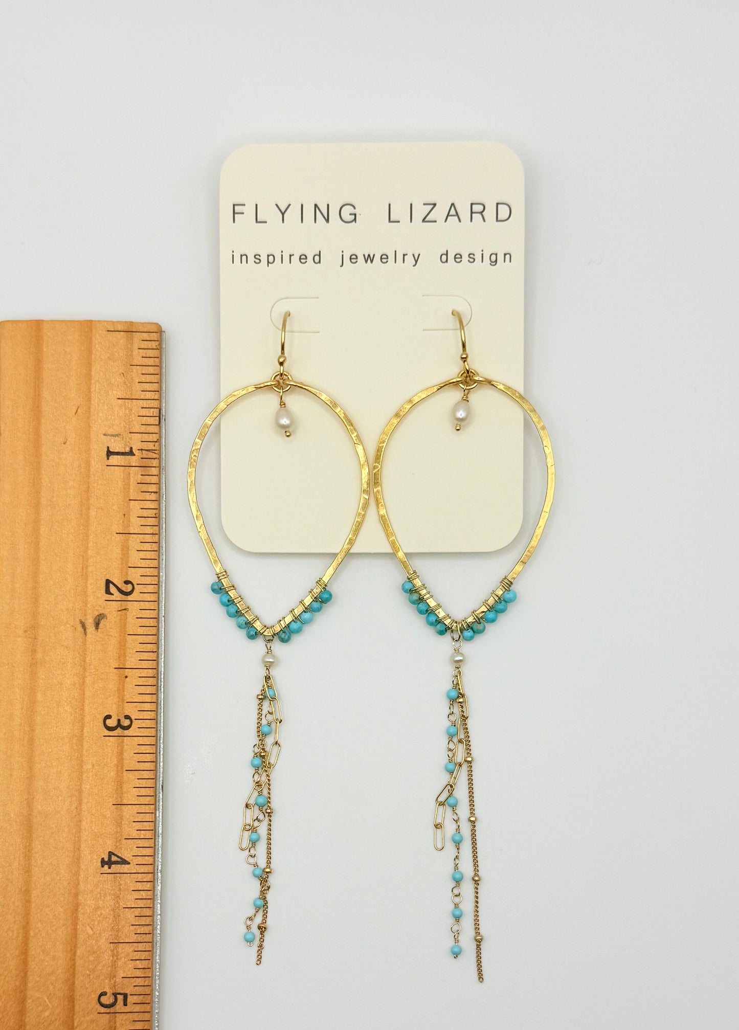 Turquoise Desert Fringe Hoops