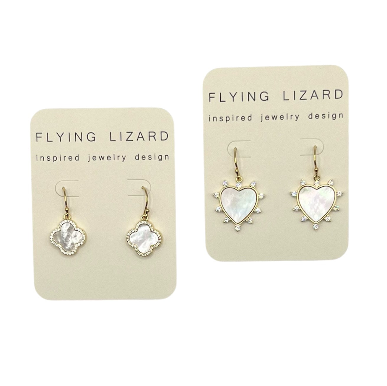 Mother Of Pearl Gold Earrings