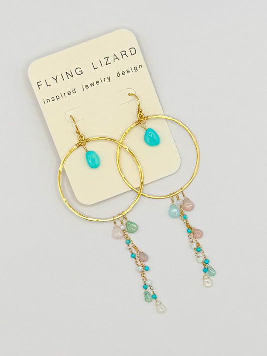 Mirage Opal Hoops