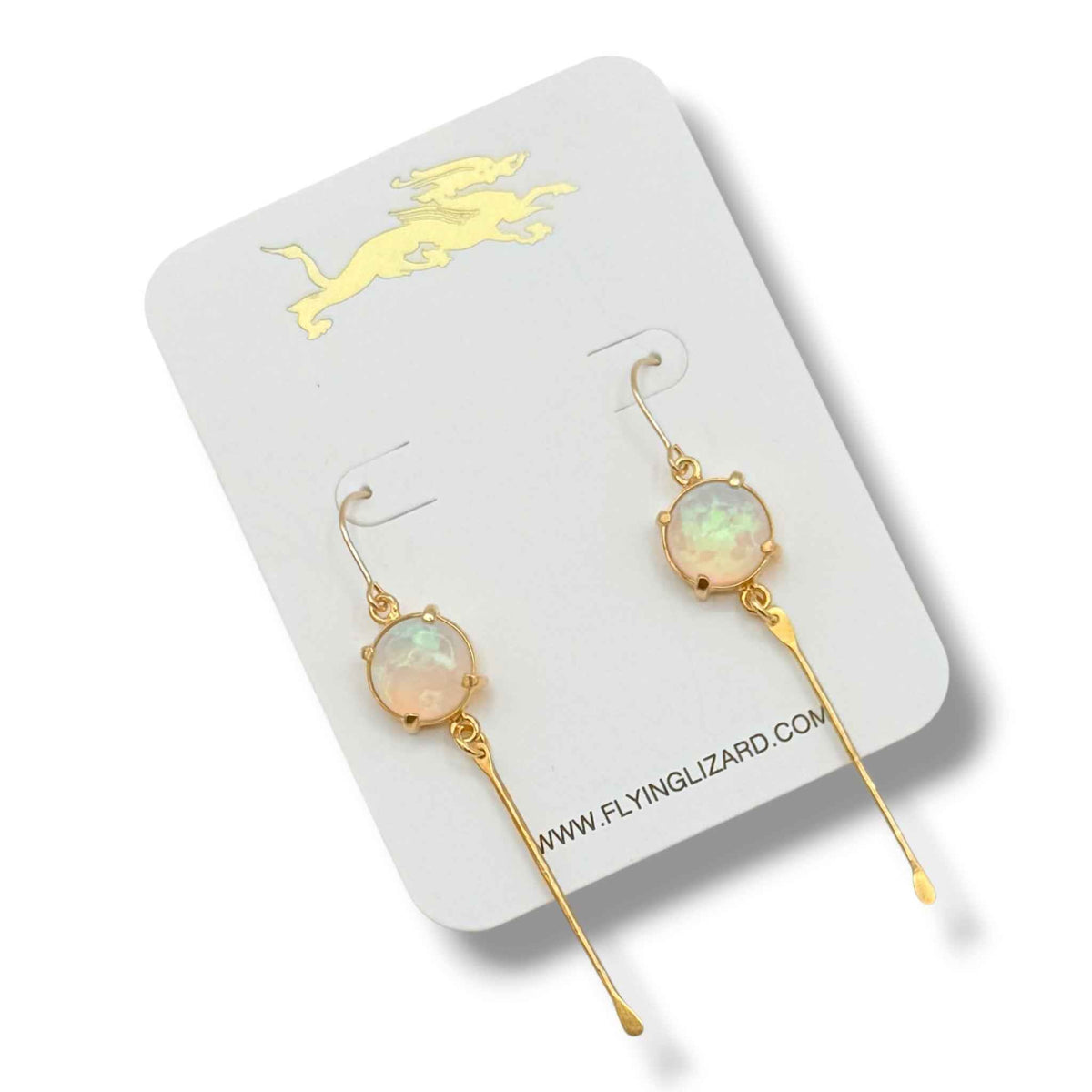 Jelly Opal Stick Dangle Earrings