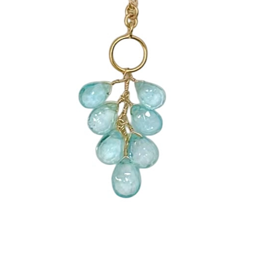Blue Topaz Waterfall Necklace