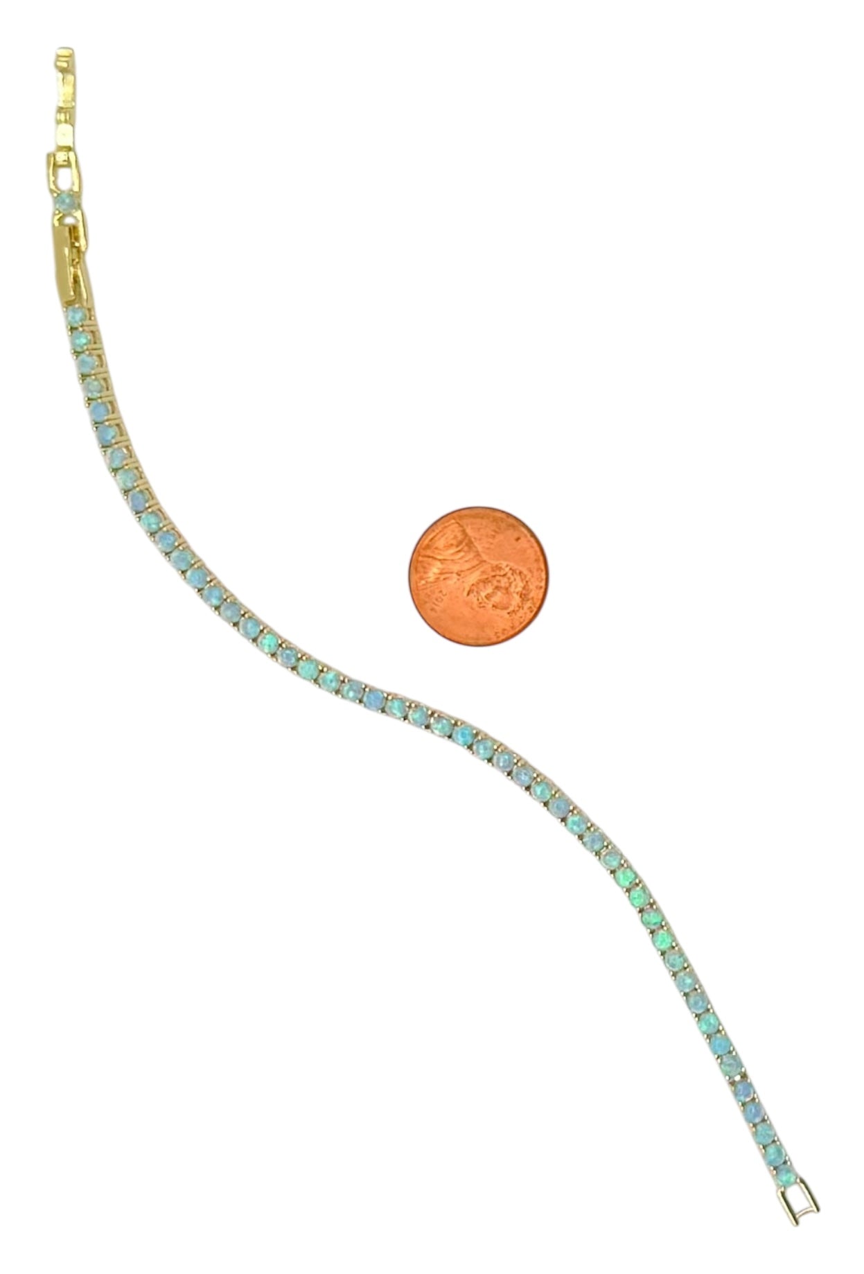 Blue Fire Opal Bracelet