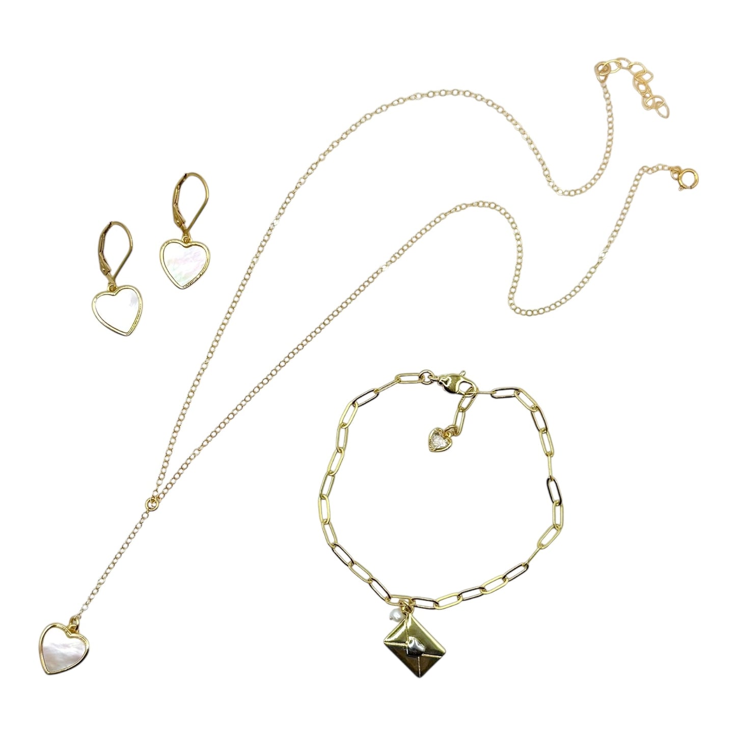 Mother Of Pearl Heart Lariat