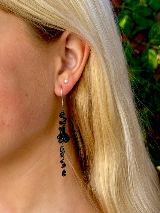Black Spinel Earrings