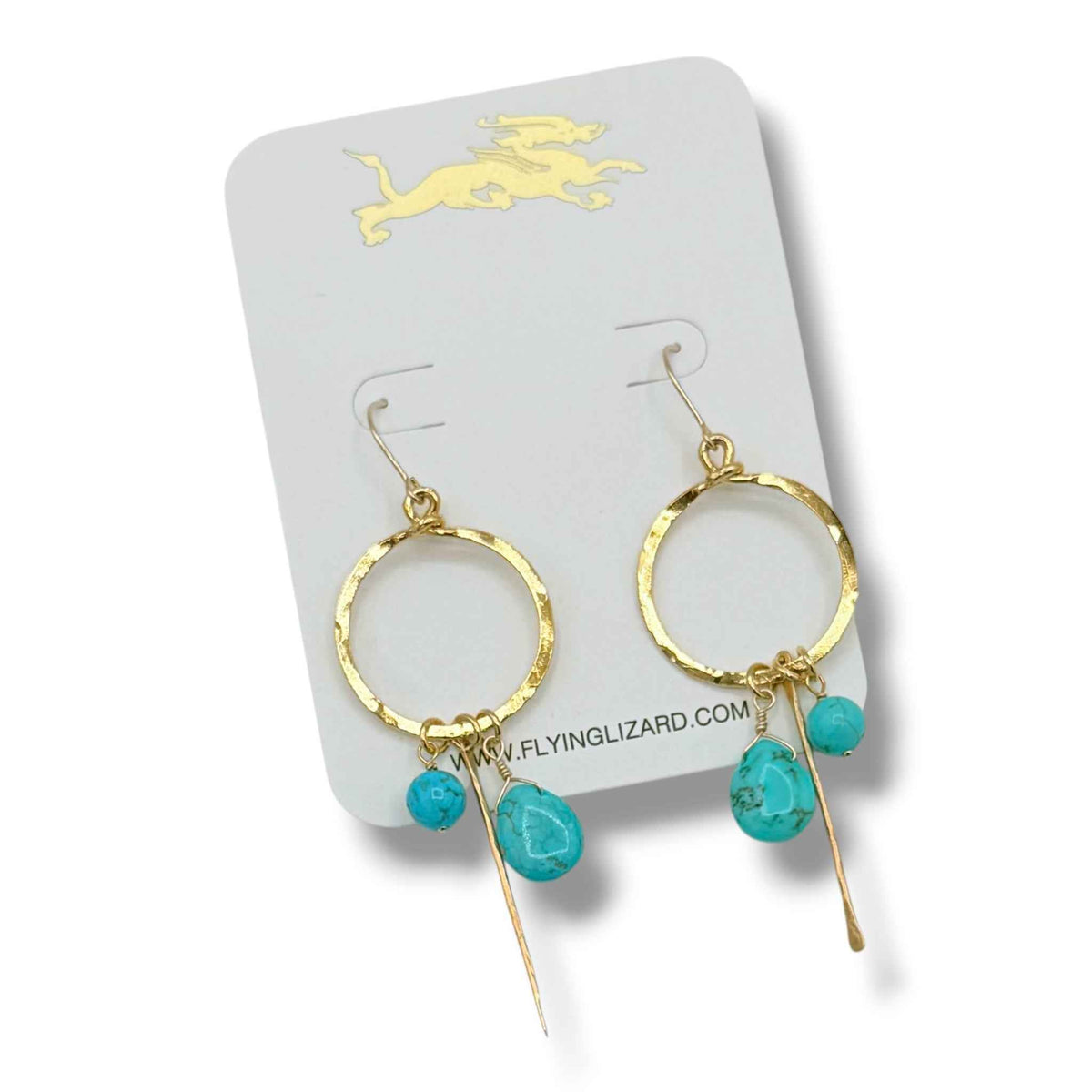 Wild Coast Turquoise Hoop Earrings