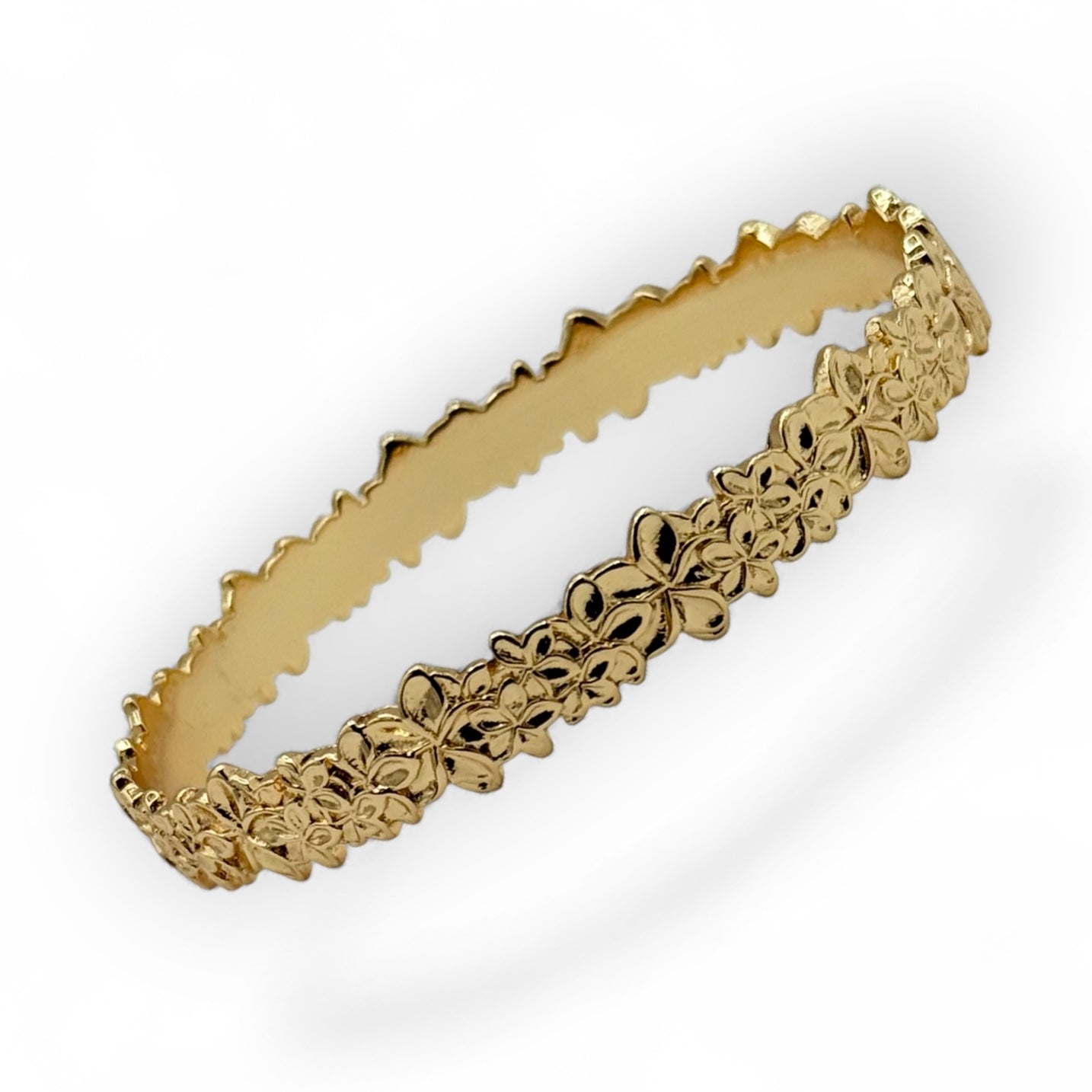 Paradise Flower Gold Bangle
