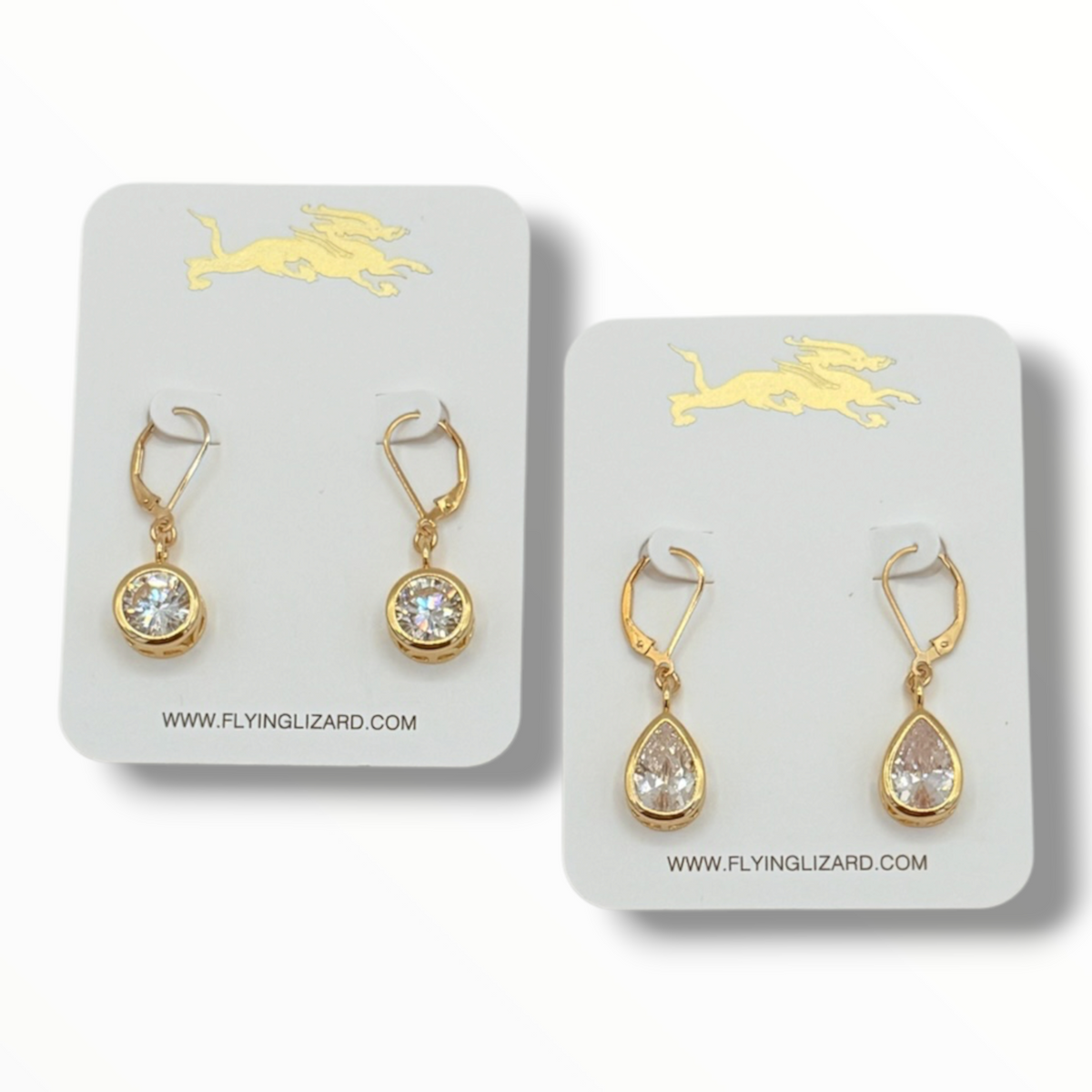 Champagne Nights – Statement Zircon Drop Earrings | 14K Gold Fill