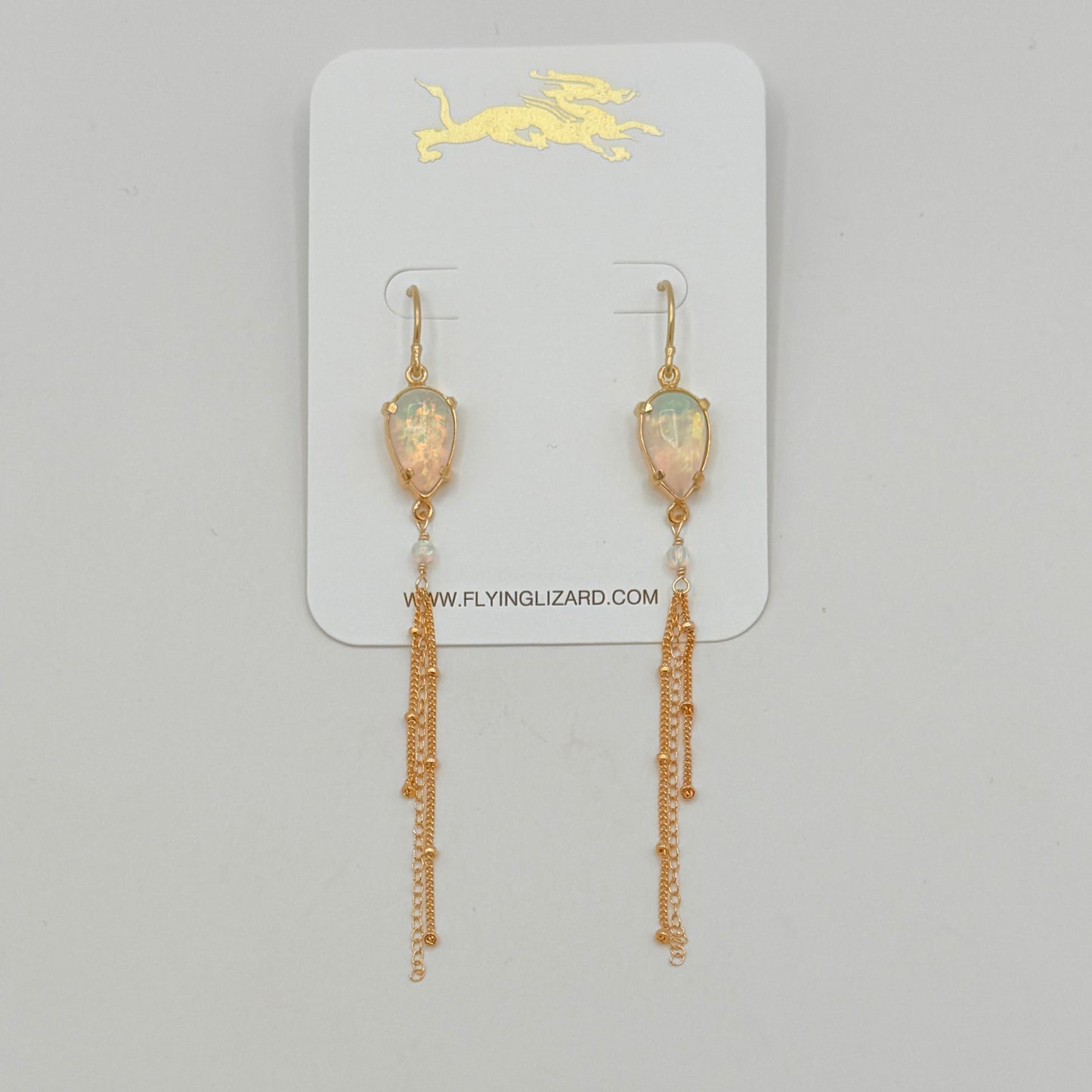 Opal Mirage Fringe Earrings