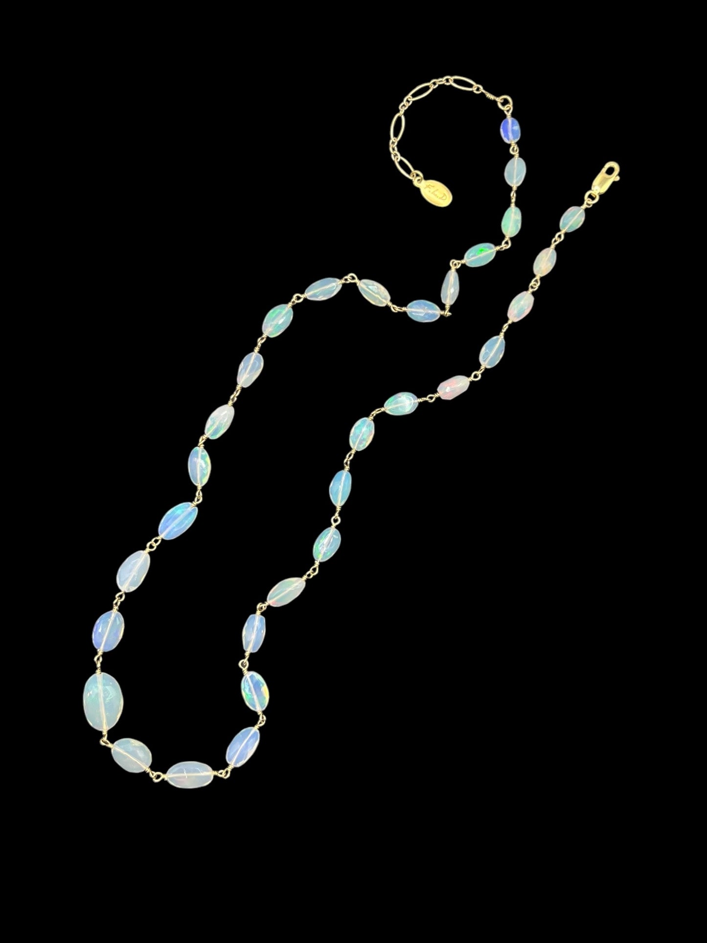 Opal Faceted Necklace