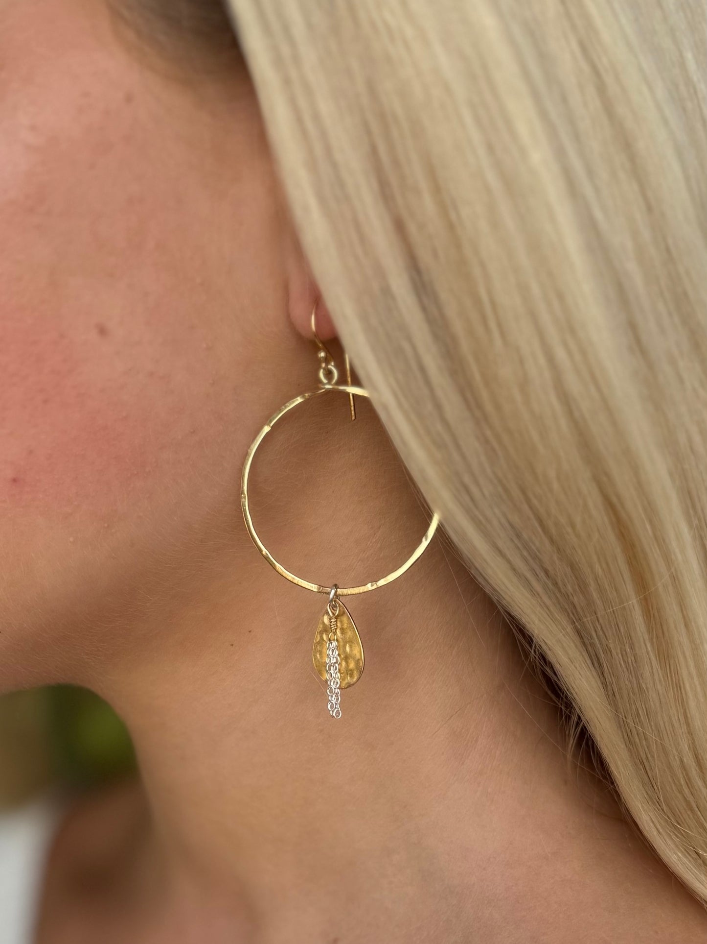 Gold Mist Hoops