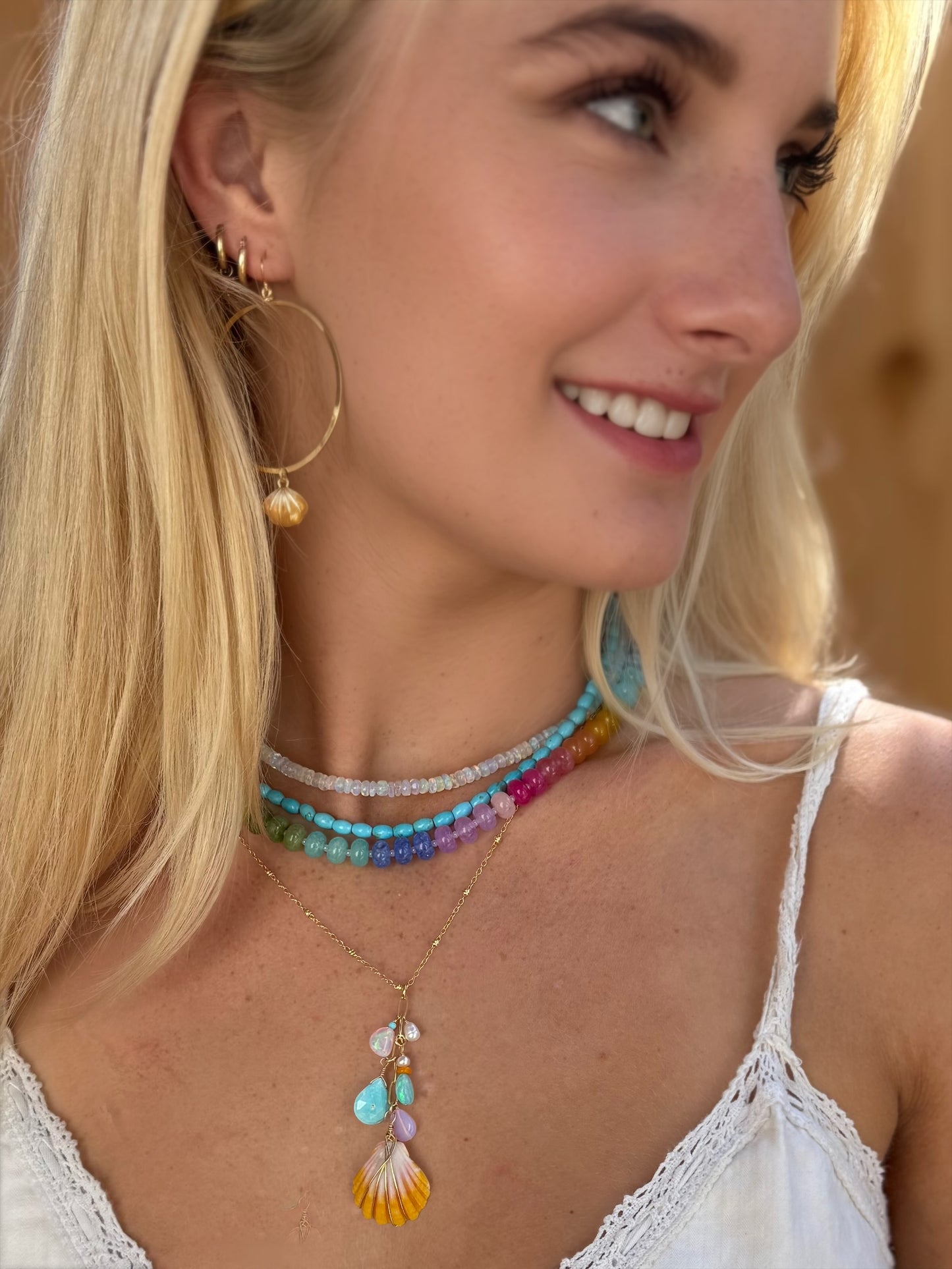 Rainbow Quartz Necklaces