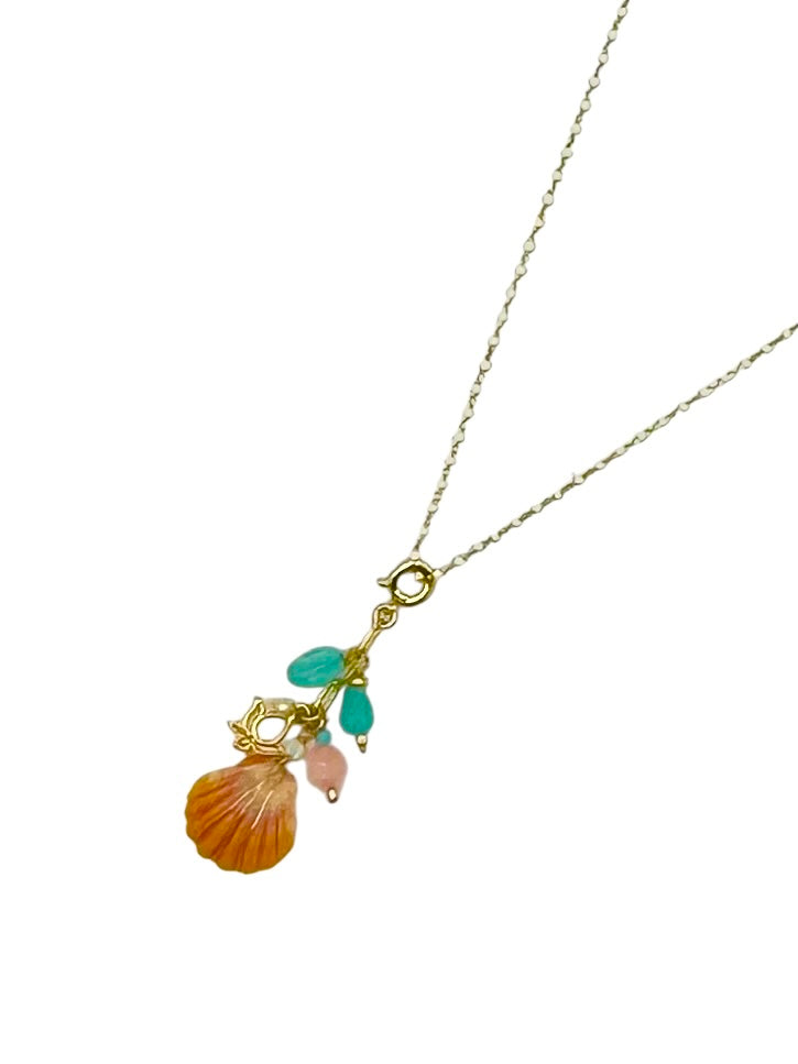 Sun & Stone Charm Necklace