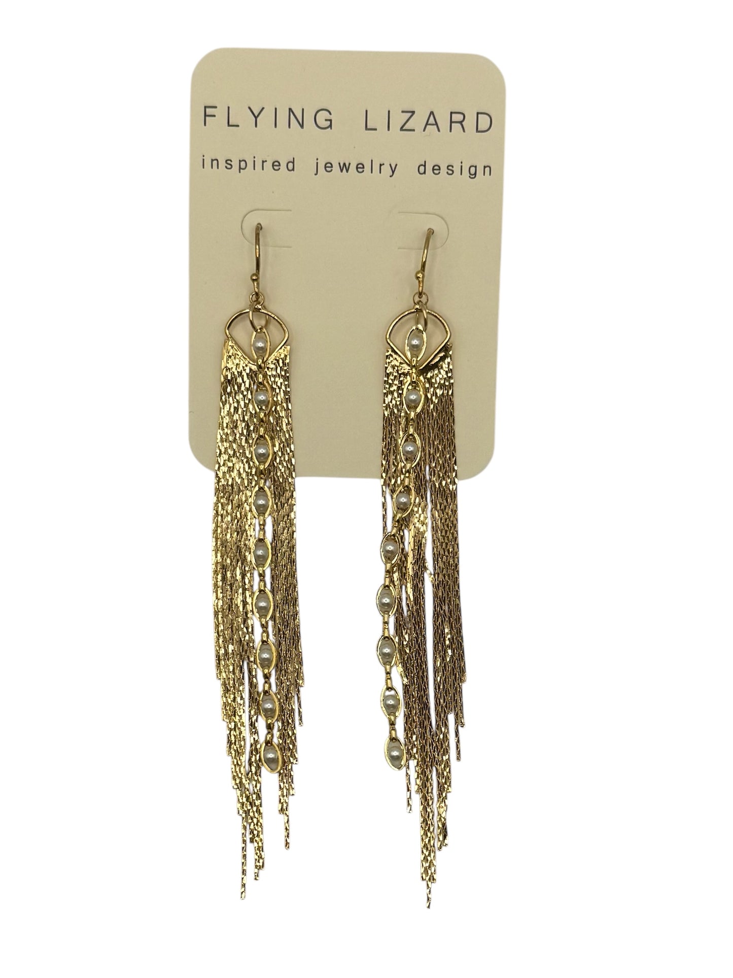 Lunar Metal Fringe Earrings