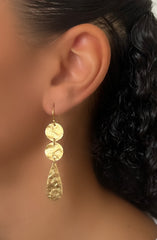 Circle and Drop Earrings