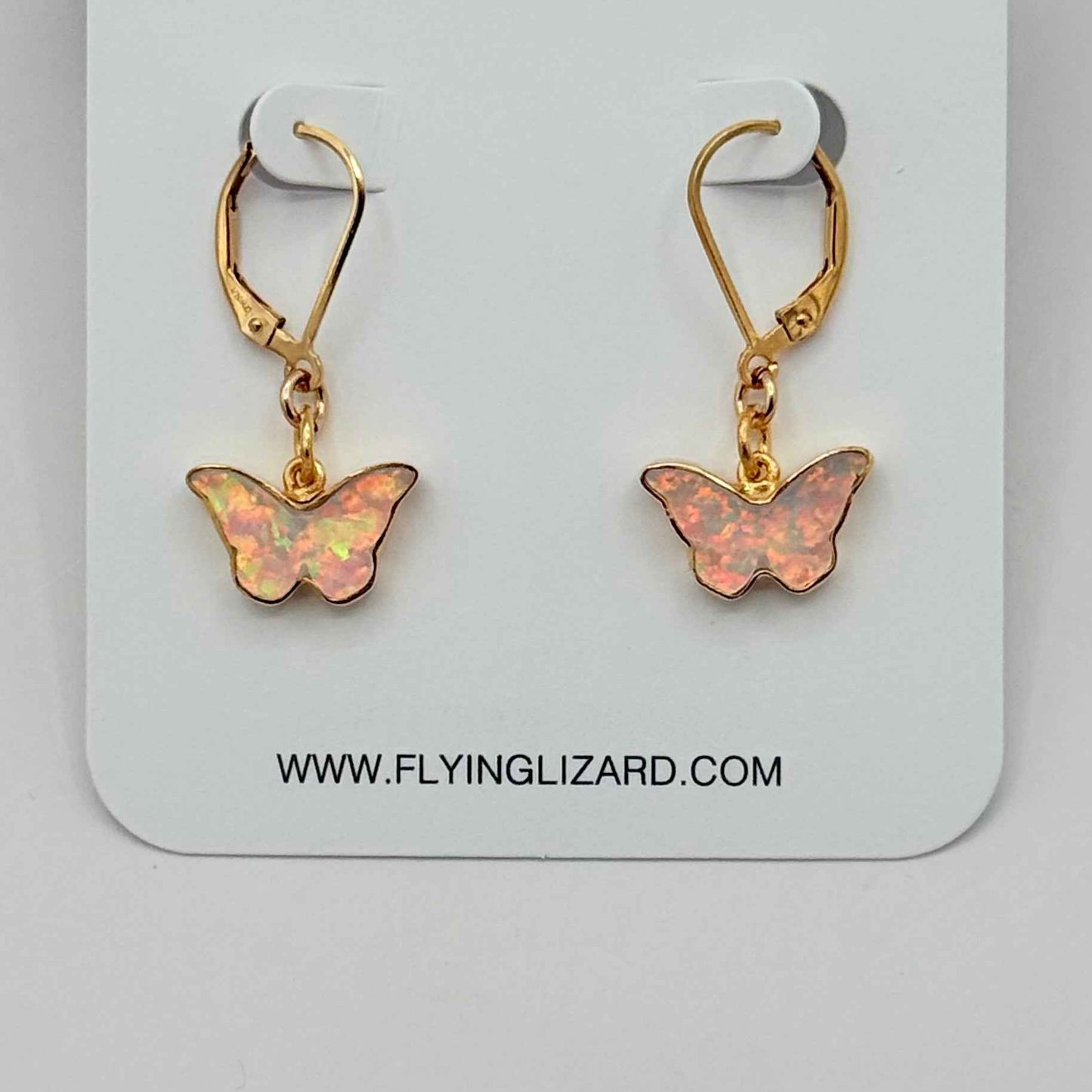 Natural Bridges Opal Butterfly Earrings