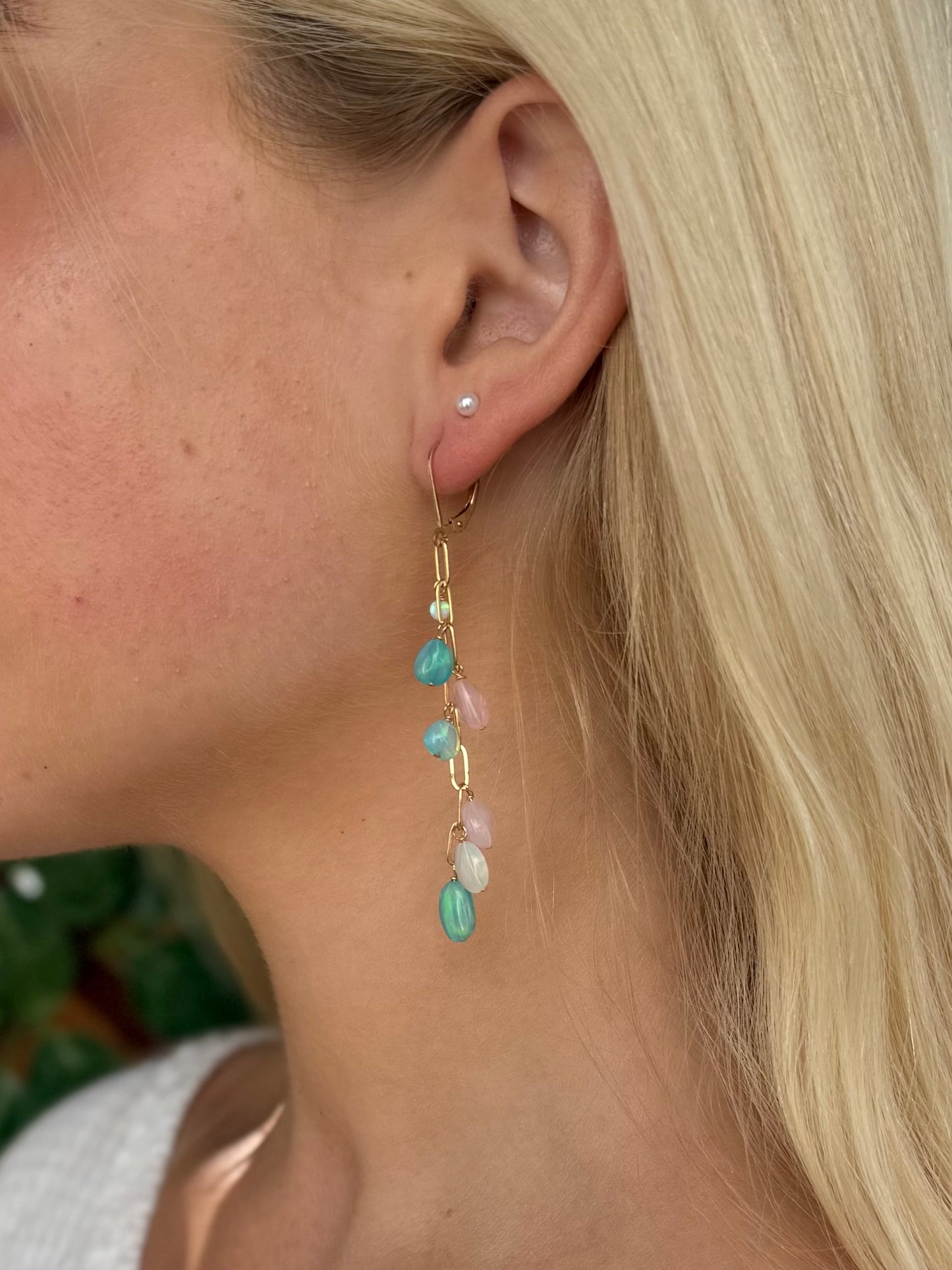 Sunset Opal Cloud Earrings