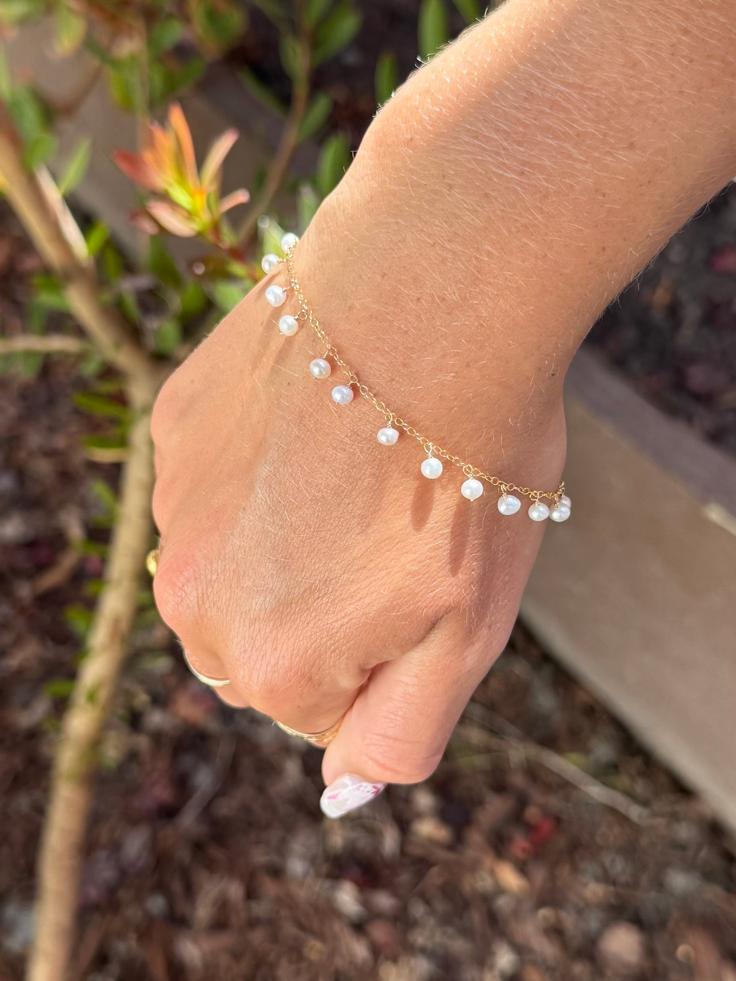 Original FLD Pearl Drop Bracelet