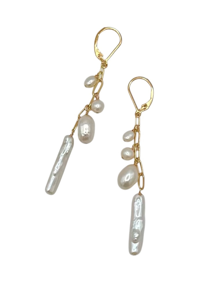 Boho Pearl Mix Earrings