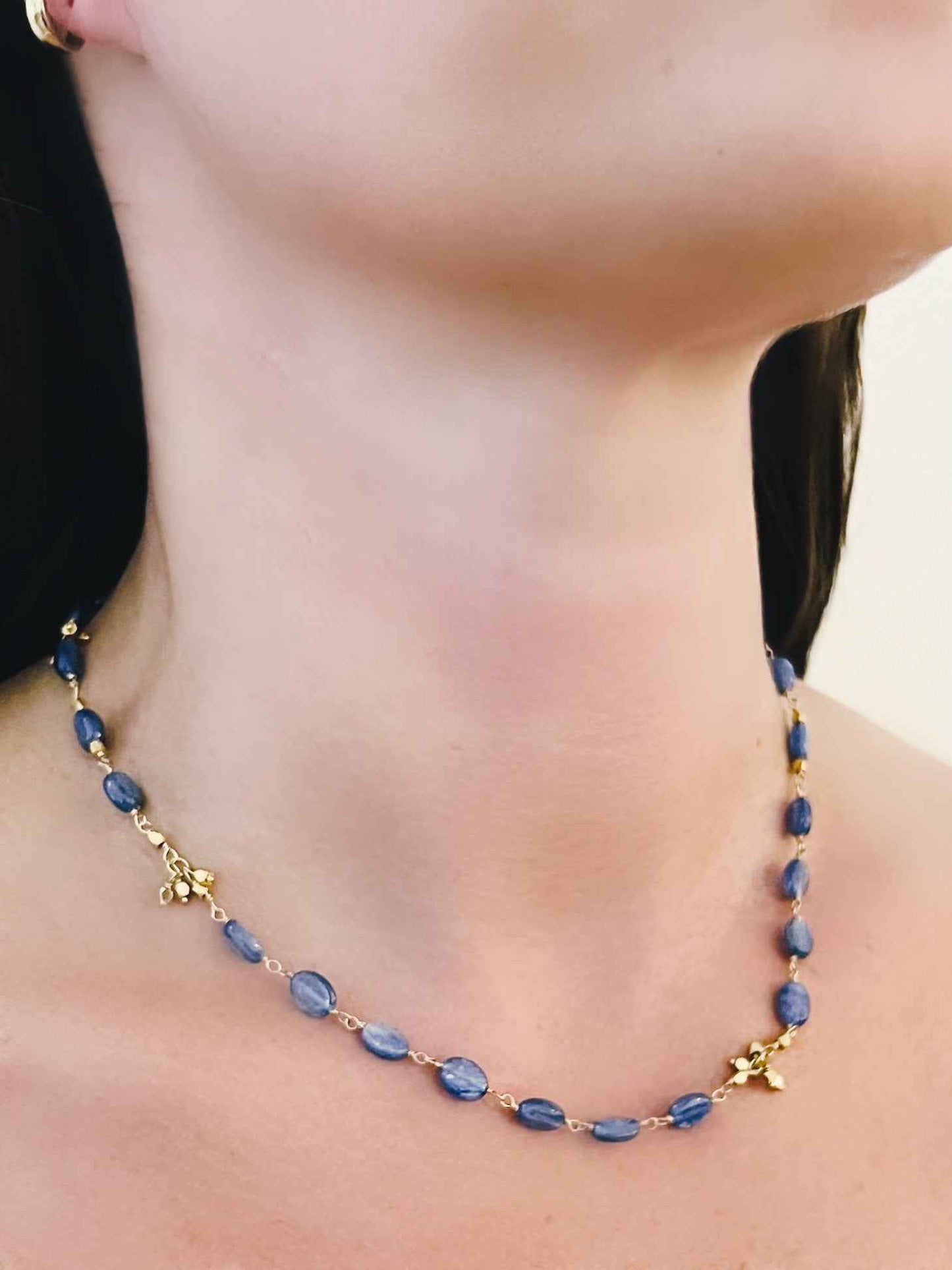 Denim Kyanite Necklace