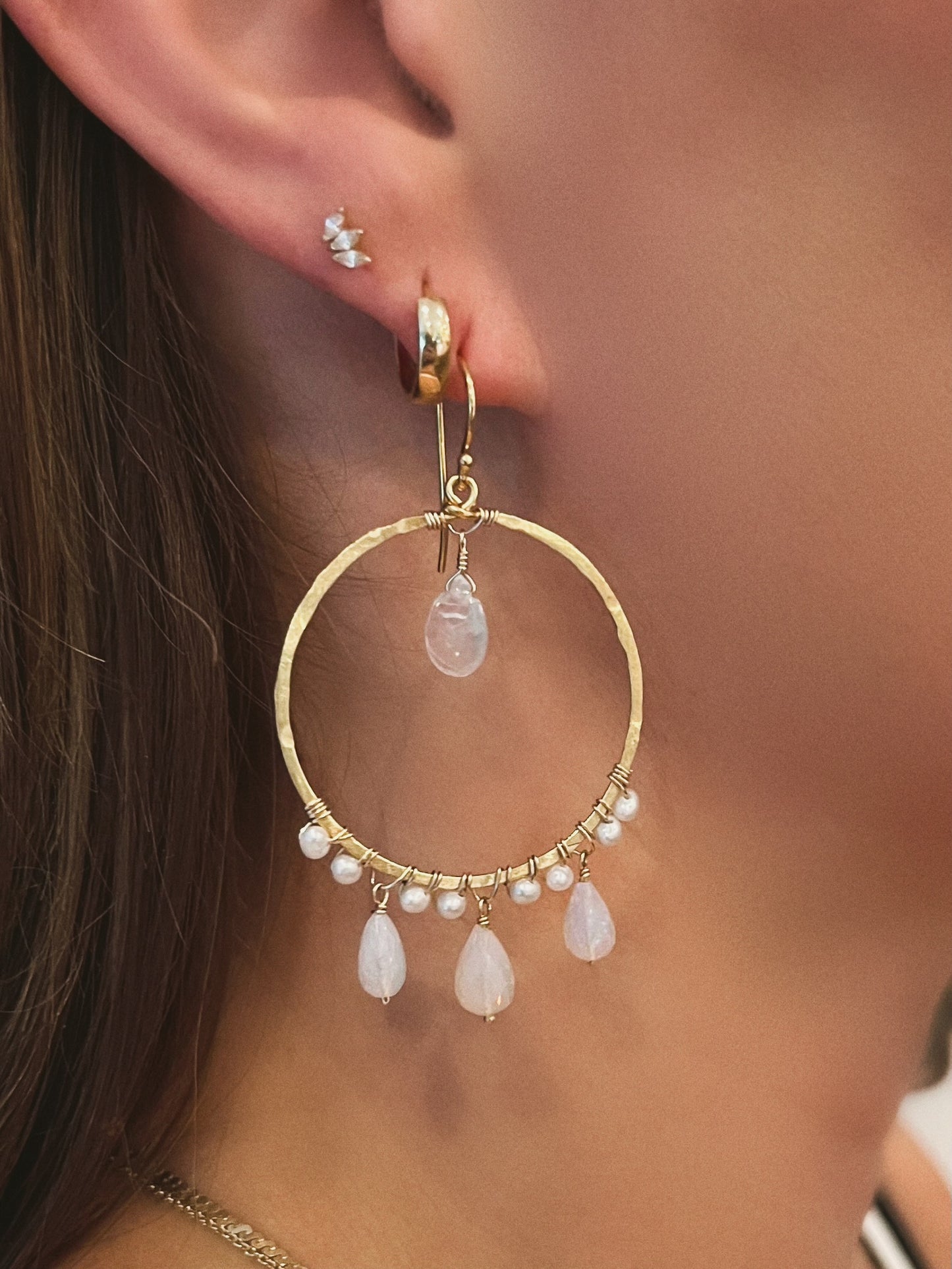 Helena Opal Hoops