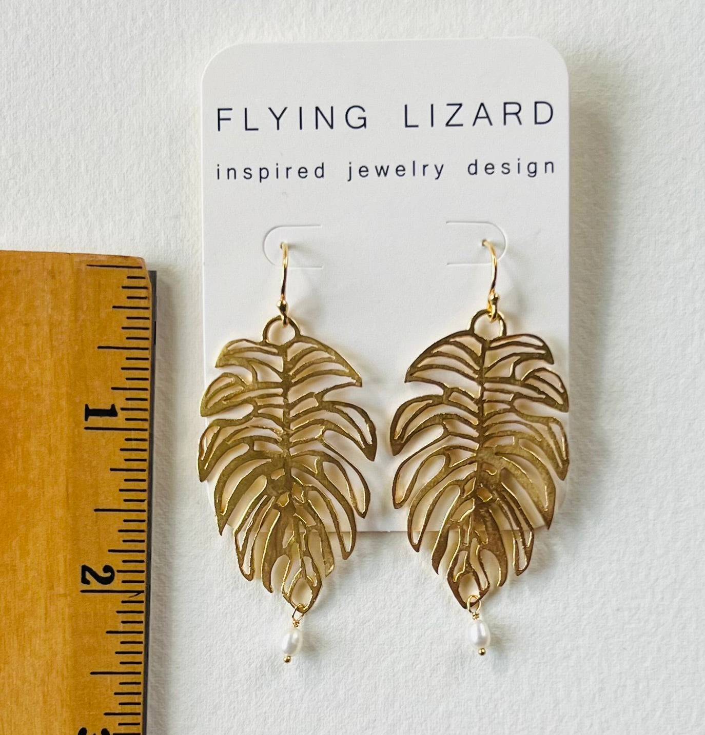 Monstera Leaf Earrings