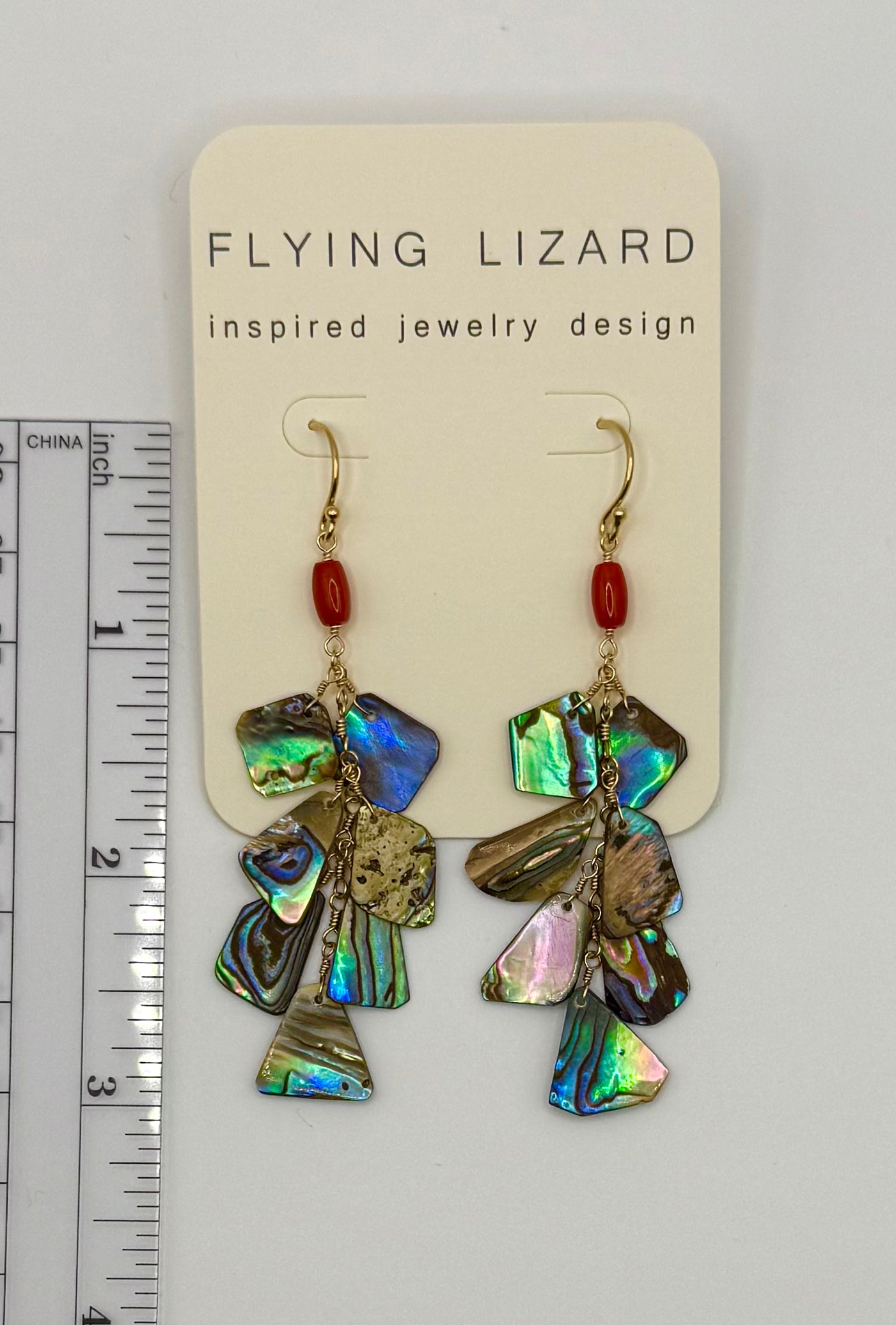 Abalone Cluster Earrings