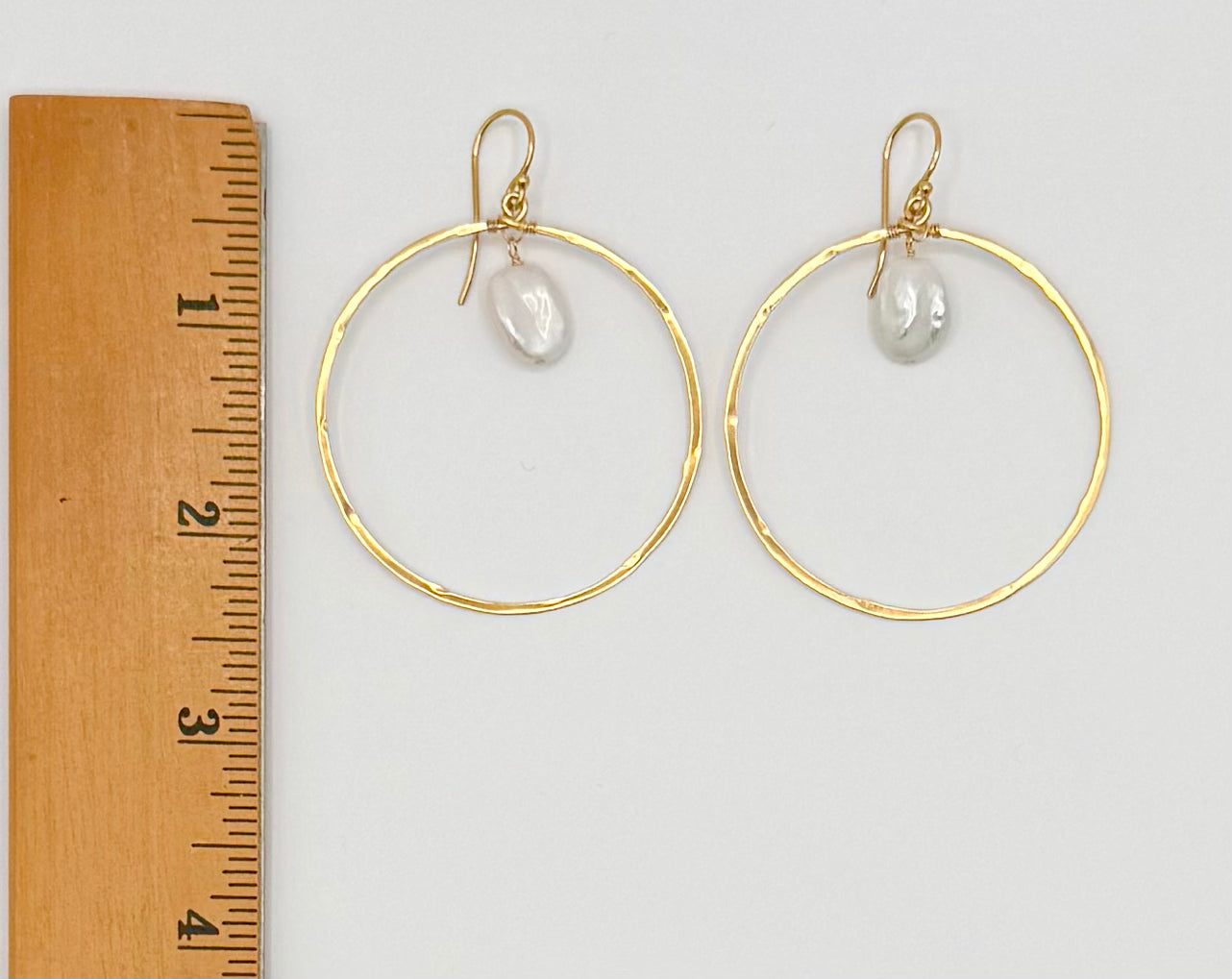 Pleasure Point Pearl Hoops