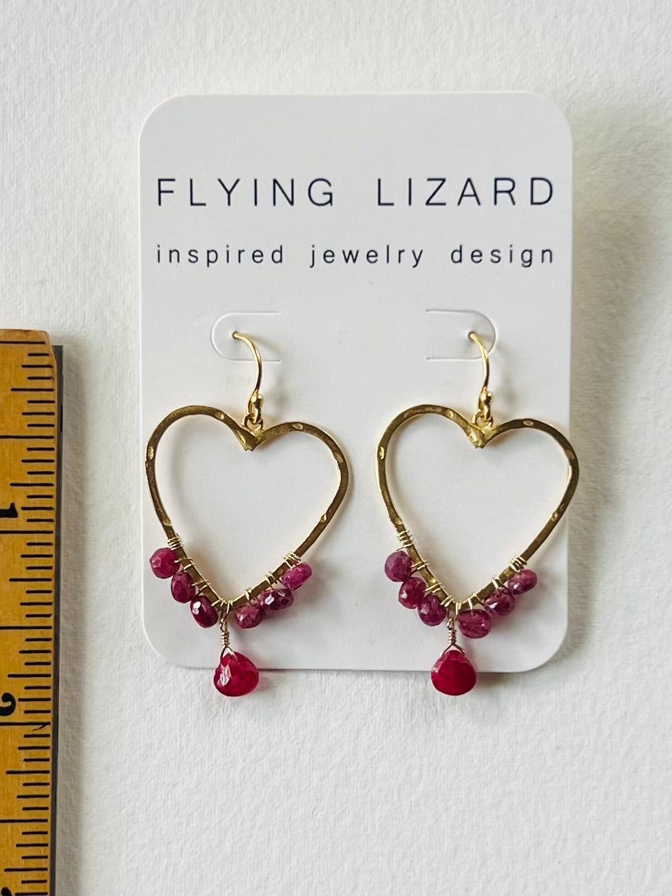 Ruby Heartsong Earrrings