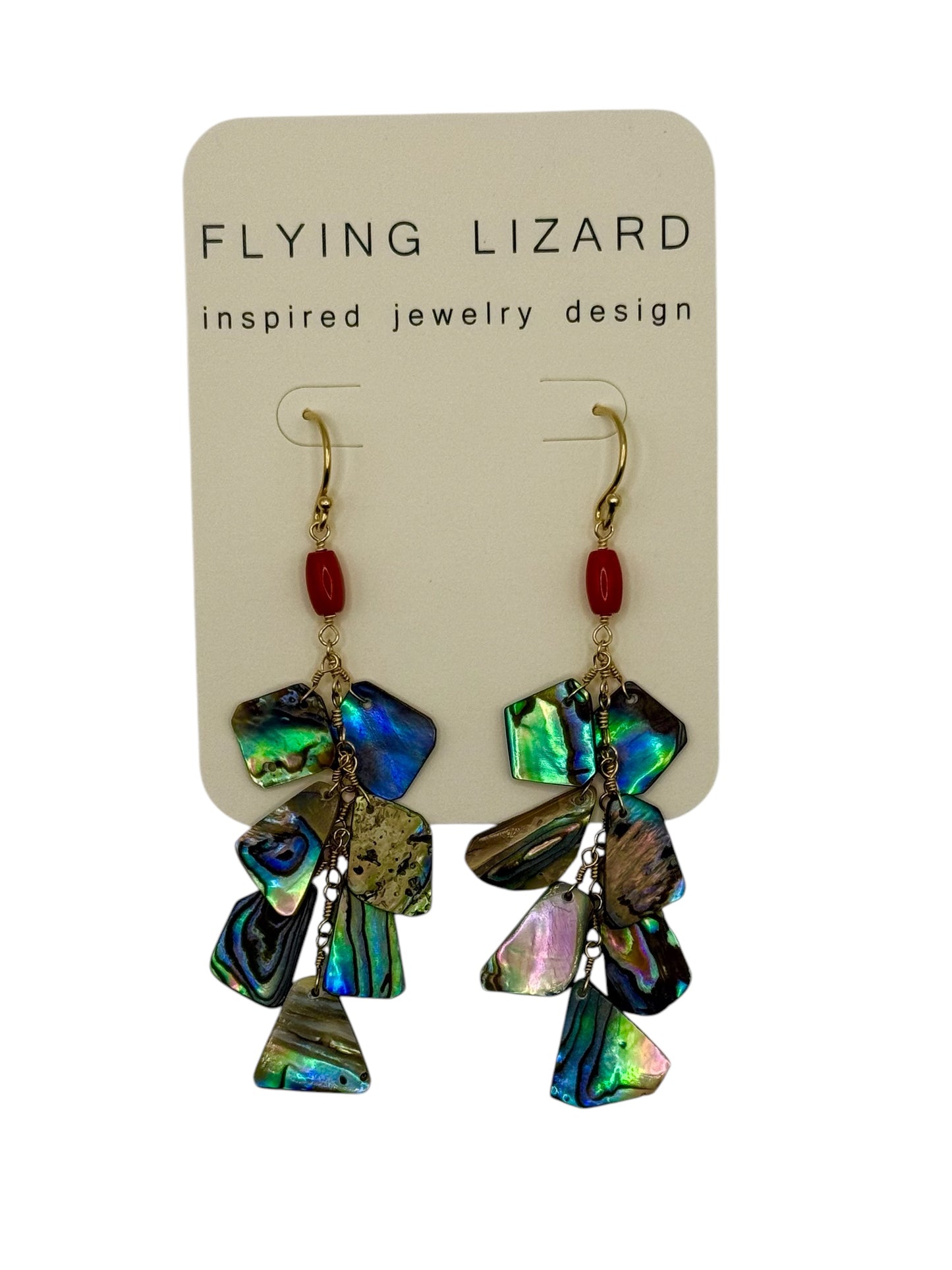 Abalone Cluster Earrings