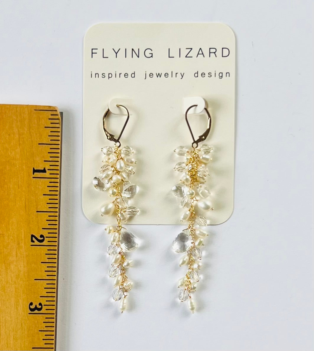 Crystal Topaz Earrings