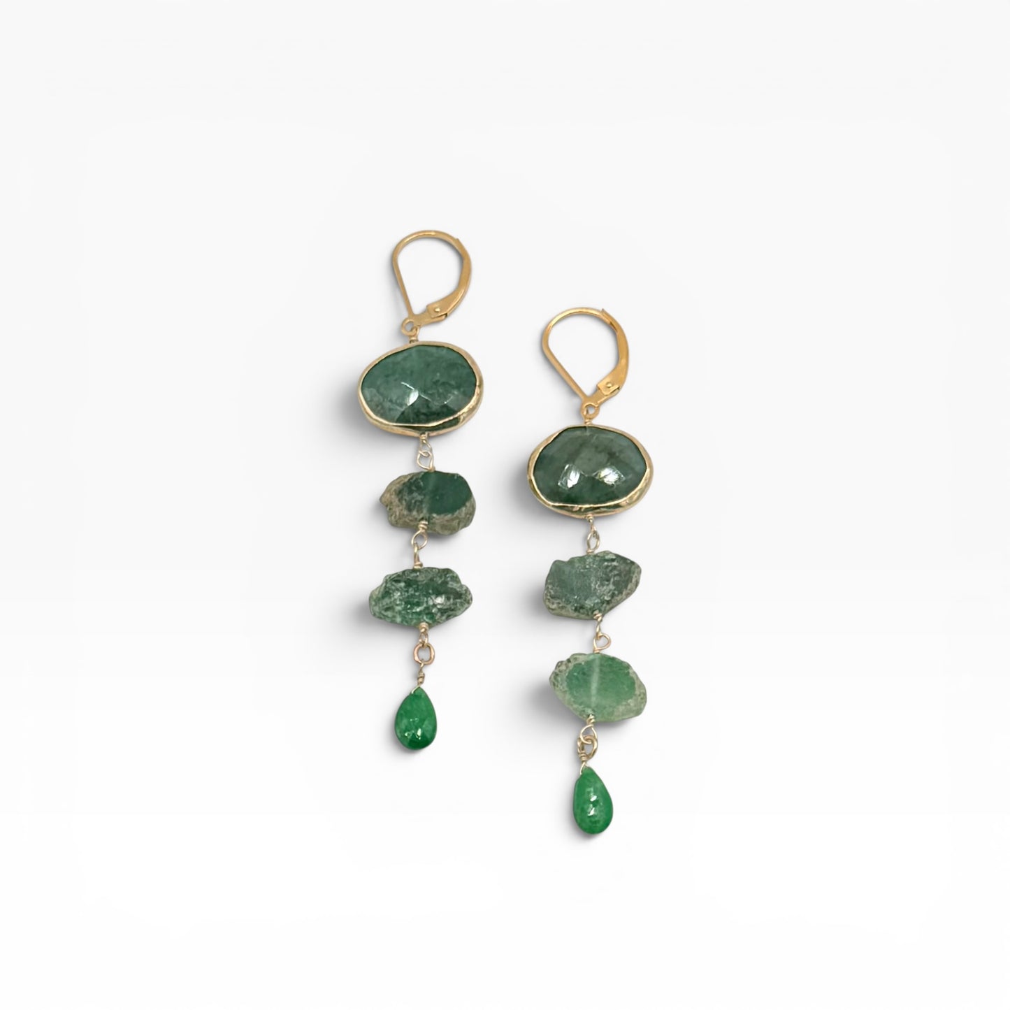 Emerald City Gold Earrings