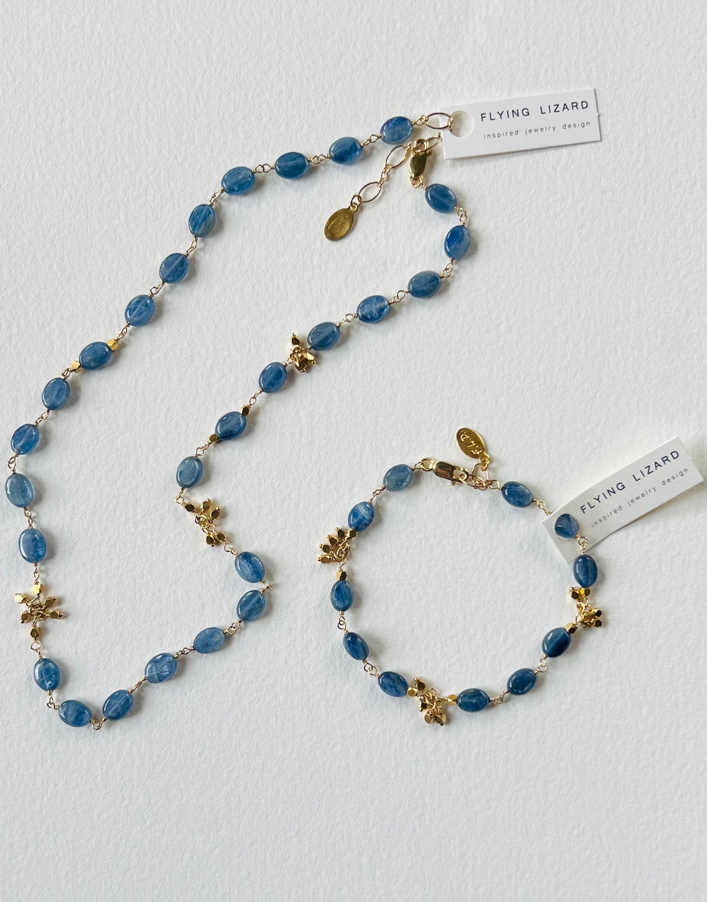 Kyanite Gold Bracelet