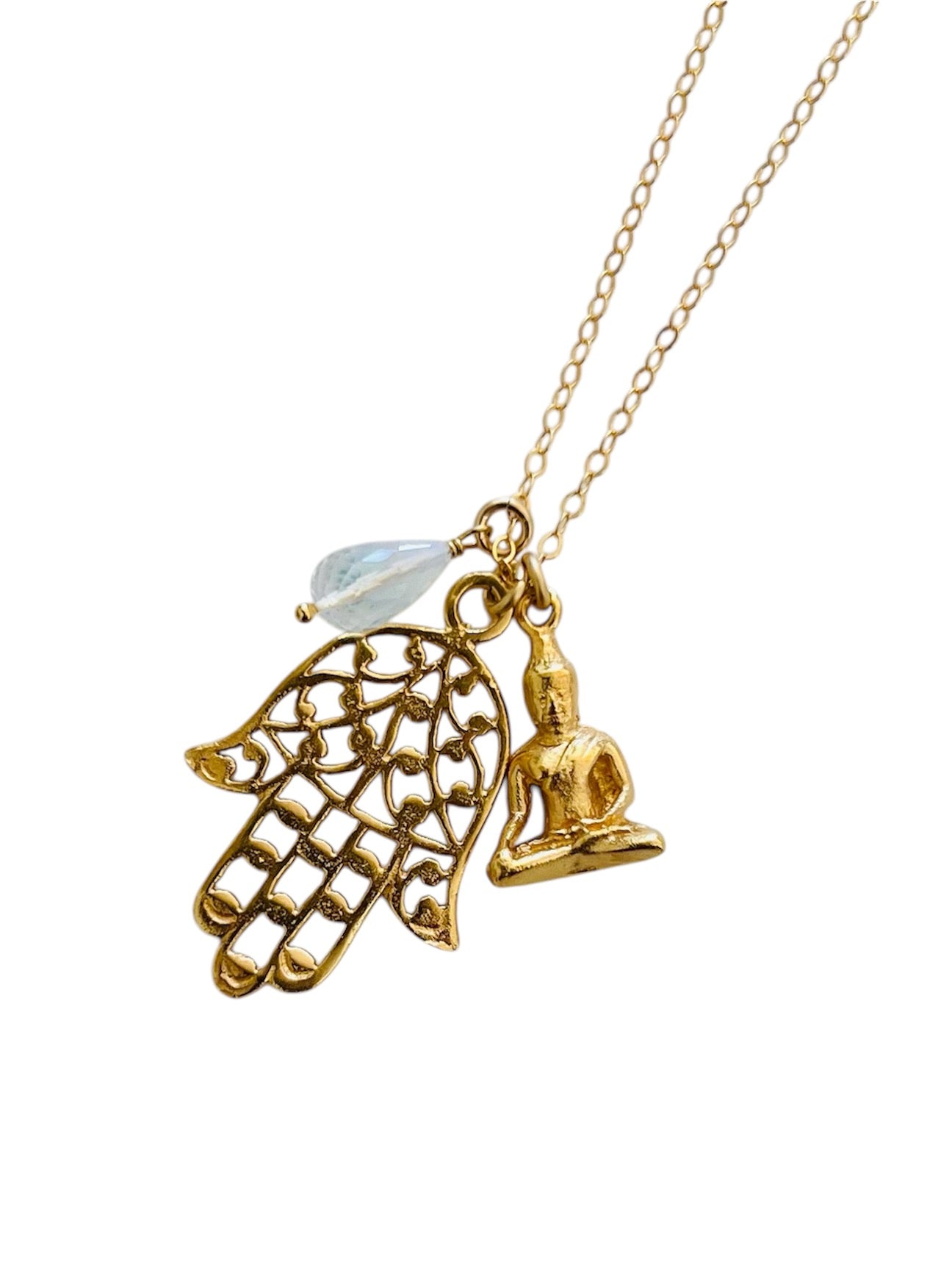Hamsa Charm Necklace