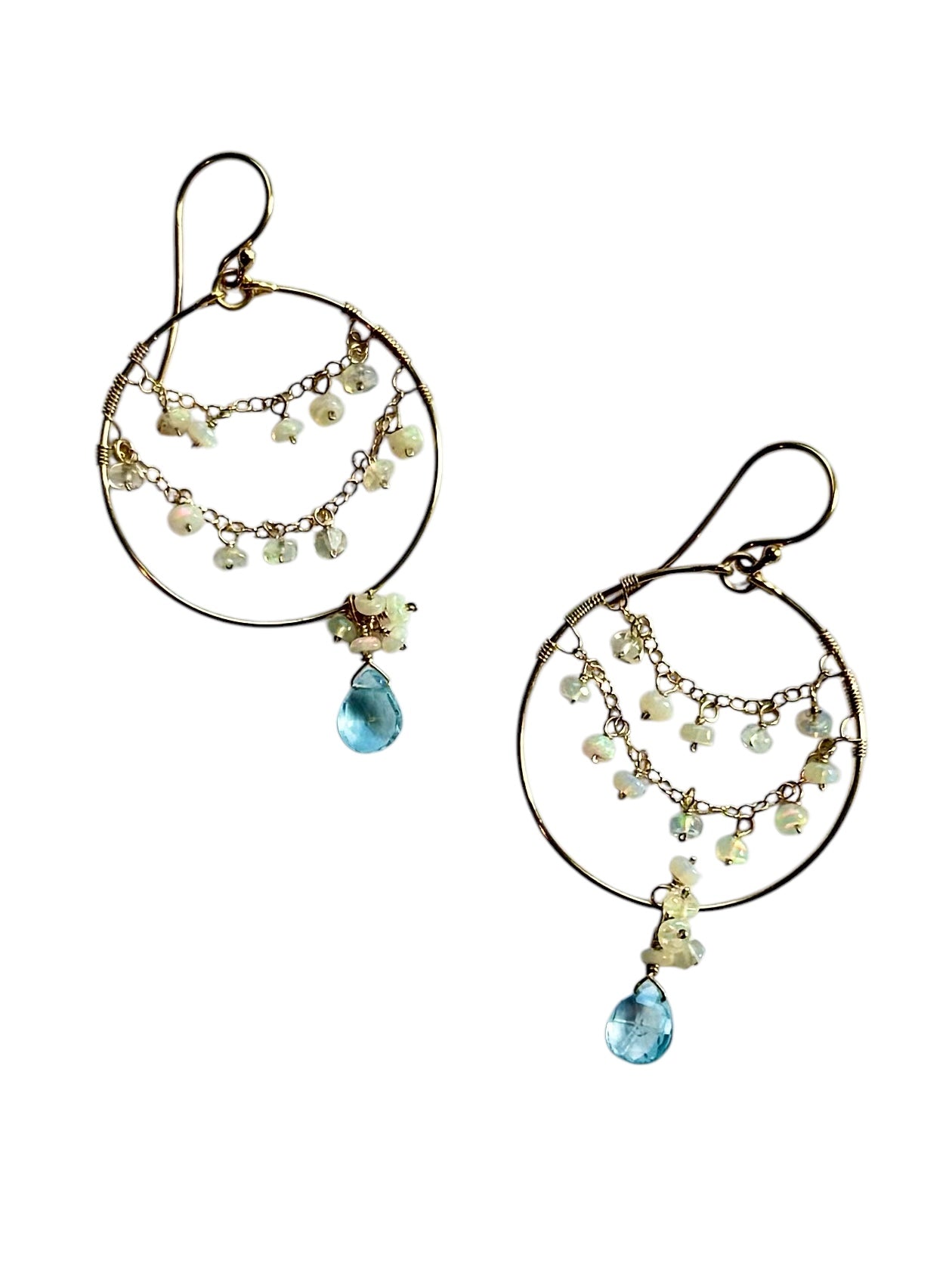 Opal Lacey Blue Hoops