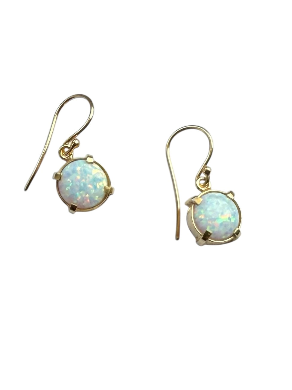 Prong Set Opal Earrings