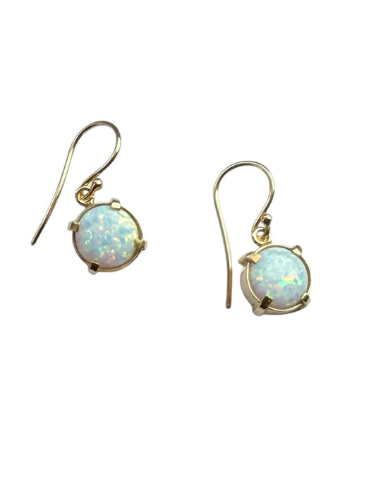 Prong Set Opal Earrings