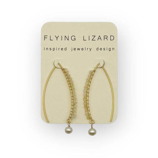 Fleur Pull Thru Earrings