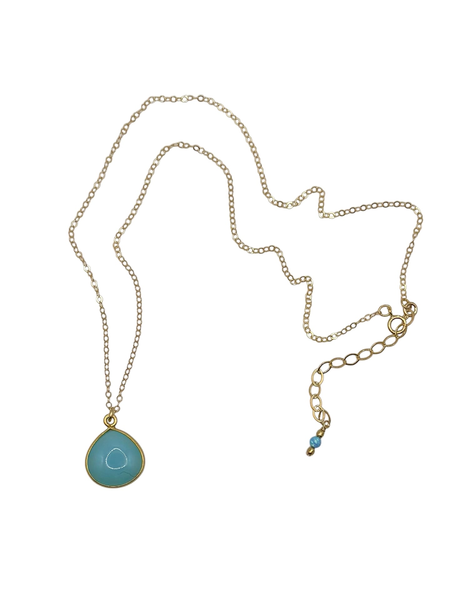 Robin Blue Chalcedony Pendant Necklace