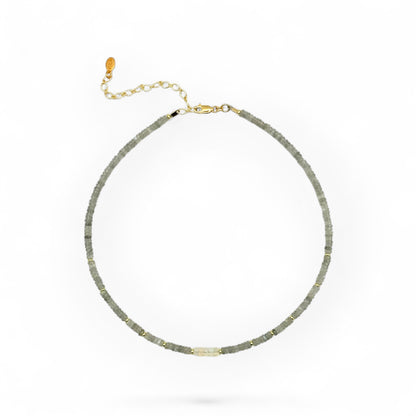 Labradorite & Opal Beaded Necklace