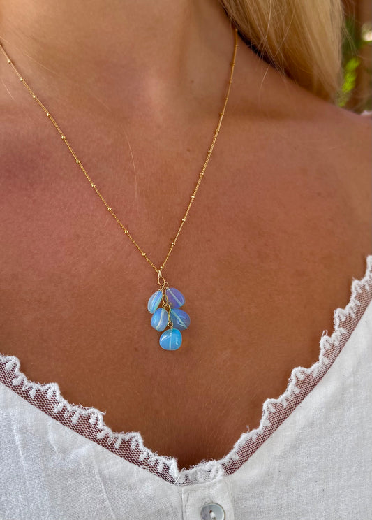 Opal Aura Nugget Necklace