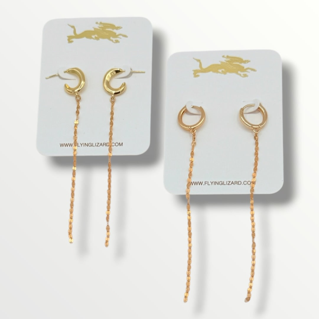 Barely There Gold Fill Shoulder Duster Earrings