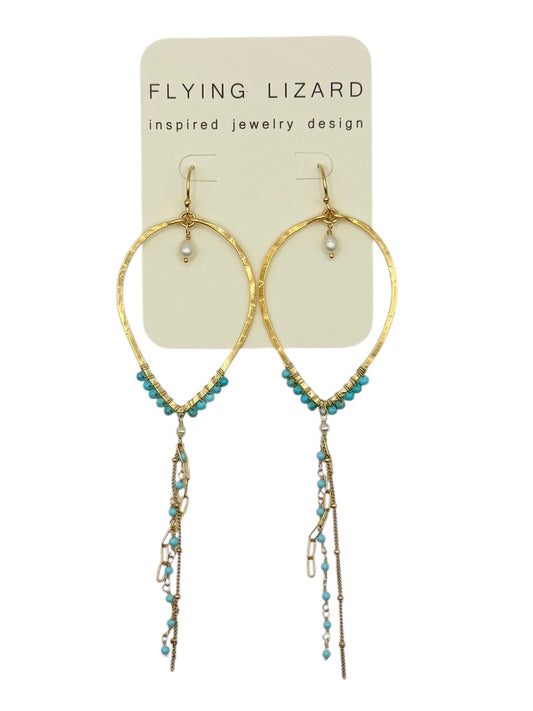 Turquoise Desert Fringe Hoops