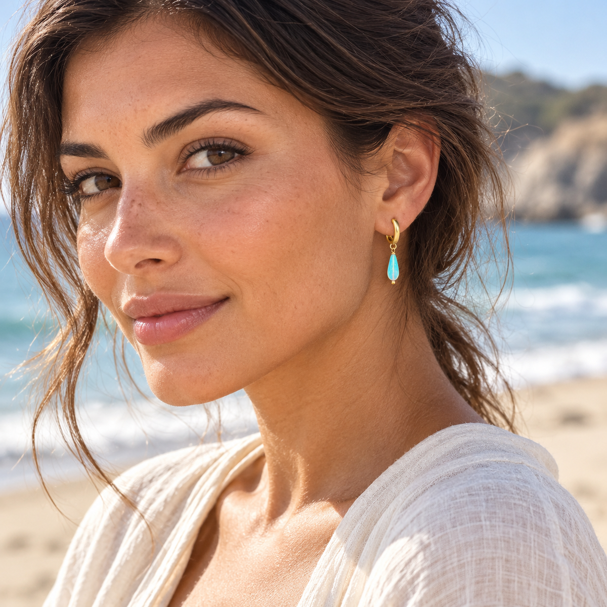 Sea Bright Jelly Opal Earring Collection