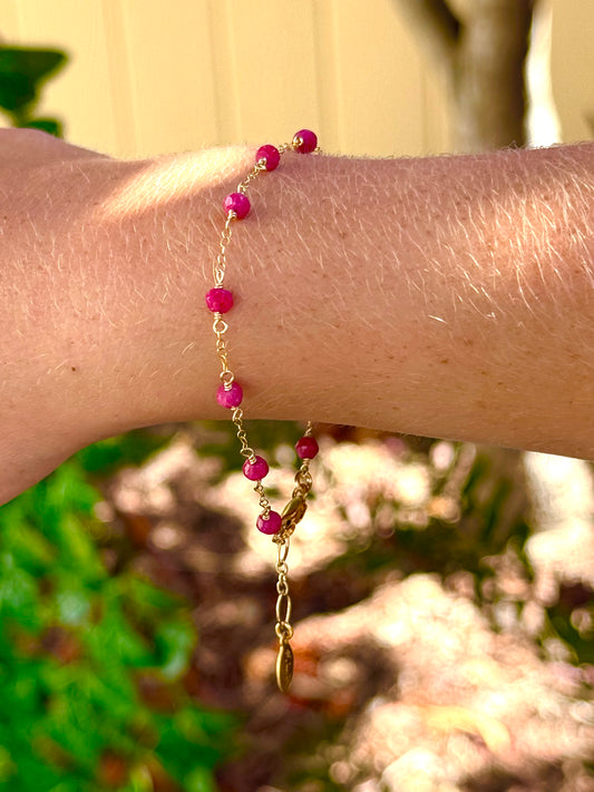 Ruby Rondell Bracelet