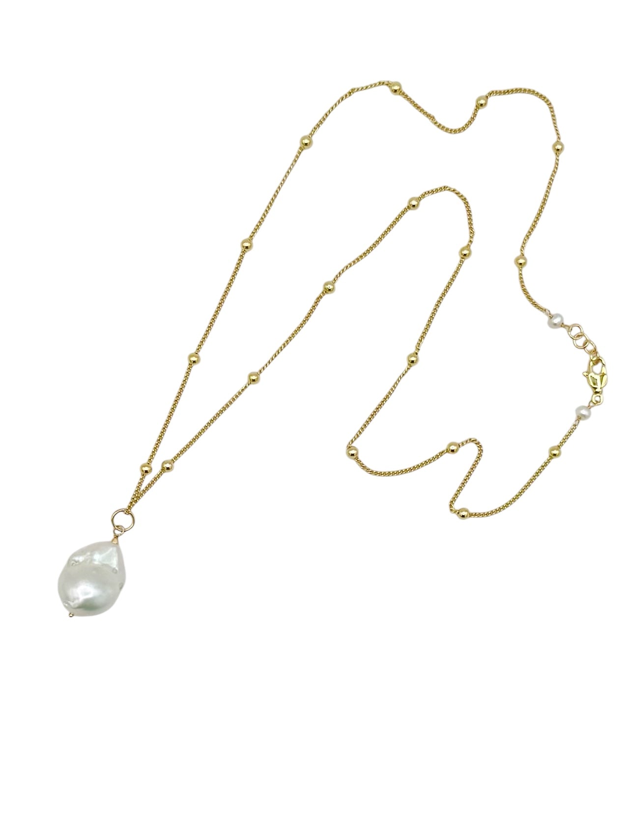 Tidal Pearl Drop Necklace
