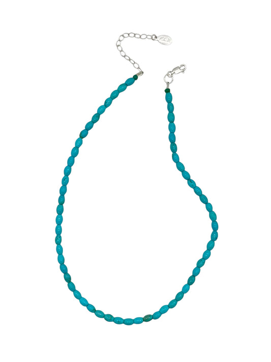 Smooth Blue Turquoise Choker